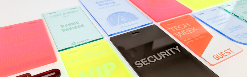 Acrylic Badges Header