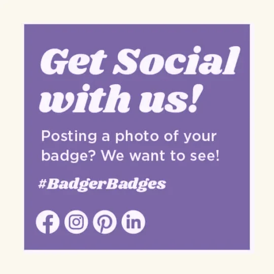 Get Social With Us Photo Purple