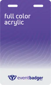 Badge Acrylic Ful Color Clear