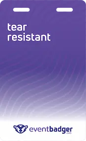 Badge Tear Resistant